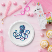 Papieren Bord Octopus Waterverf (Feest)