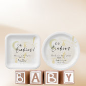 Papieren Bord Oh baby's! Neutrale ooievaar bezorge