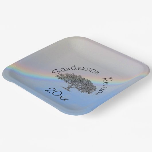 Papieren Bord - Okeboom- en gebeurtenisnaamdatums (Gebogen)