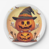 Papieren bord om Halloween-dag uit te drukken (Voorkant)