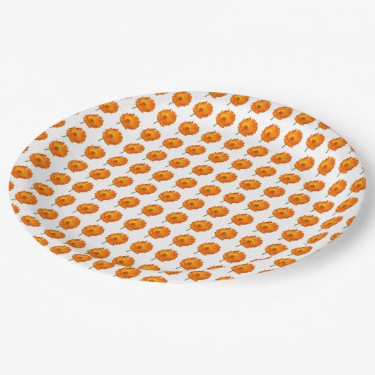 Papieren Bord - Oranje kalender in rijen (Gekanteld)