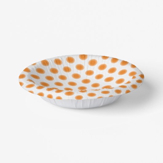 Papieren Bord - Oranje Stippen met verschillende r (Gebogen)