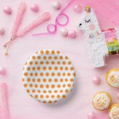 Papieren Bord - Oranje Stippen met verschillende r (Feest)