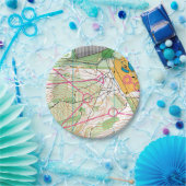 Papieren bord - orienteerkaart (Feest)