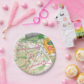 Papieren bord - orienteerkaart (Feest)