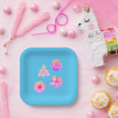 Papieren bord Pastel Boeket (Feest)