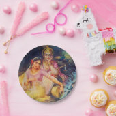 Papieren bord Radha en Krishna (Feest)