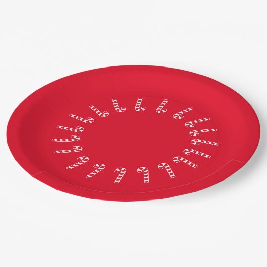 Papieren Bord - Rode snoepjes op rood (Gekanteld)