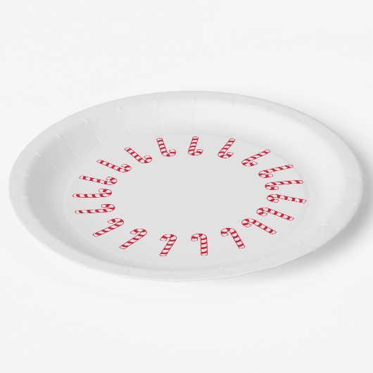 Papieren Bord - Rode snoepjes op wit (Gekanteld)