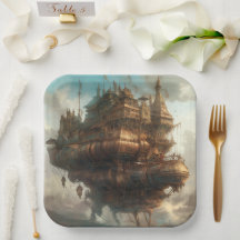 Papieren Bord: Steampunk Voyage