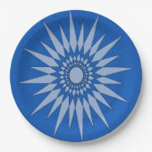 Papieren bord - Sterpatroon in blauw (Voorkant)