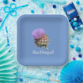 Papieren Bord - Thistel met naam (Feest)