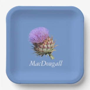 Papieren Bord - Thistel met naam