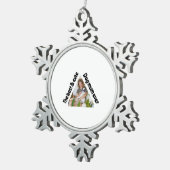 Papieren Bord Tin Sneeuwvlok Ornament (Rechts)