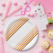 Papieren Bord - tinten van Oranje diagonale strepe (Feest)