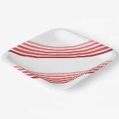 Papieren Bord - tinten van rode diagonale strepen (Gebogen)