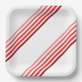 Papieren Bord - tinten van rode diagonale strepen