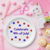 Papieren Bord - vierde juli gevierd (Feest)