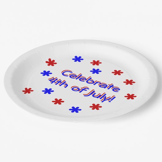 Papieren Bord - vierde juli gevierd (Gekanteld)