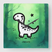 Papieren Bord Vierkante Klok (Voorkant)