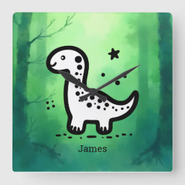 Papieren Bord Vierkante Klok