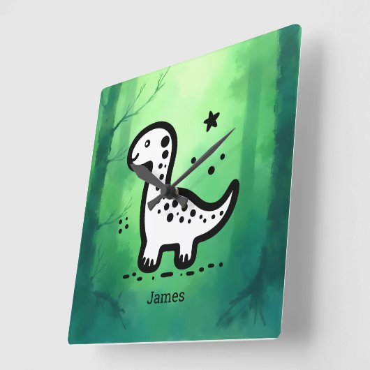 Papieren Bord Vierkante Klok (Hoek)