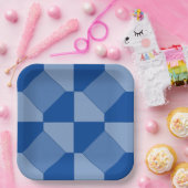 Papieren Bord - vierkantjes en driehoeken (Feest)