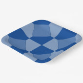 Papieren Bord - vierkantjes en driehoeken (Gebogen)