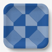 Papieren Bord - vierkantjes en driehoeken (Voorkant)