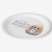 Papieren bord voor baby shower. (Gekanteld)