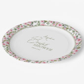 Papieren bord voor een pastel bruidsdouche. (Gekanteld)