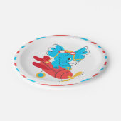 Papieren Bord voor een verjaardagsfeestje met een  (Gekanteld)