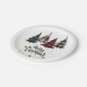 Papieren Bord voor kerstfeest (Gekanteld)