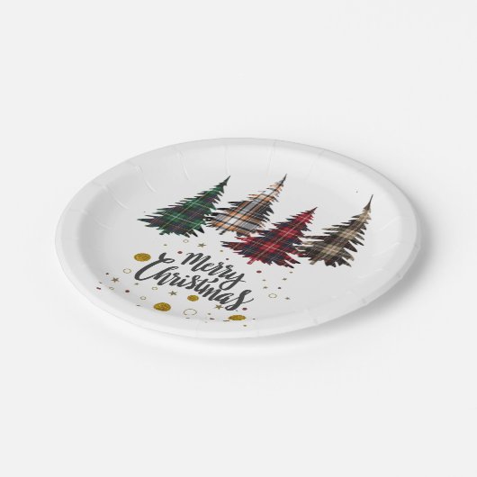 Papieren Bord voor kerstfeest (Gekanteld)