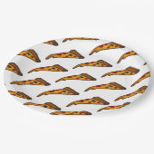 Papieren bord voor pizzafeestje (Gekanteld)