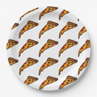 Papieren bord voor pizzafeestje