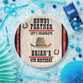 Papieren bord western thema (Feest)