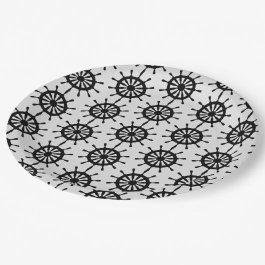 Papieren Bord - Zwarte scharnierwielen (Gekanteld)