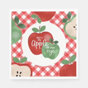 Papieren borden 1e verjaardag Apple of our Eye Servet