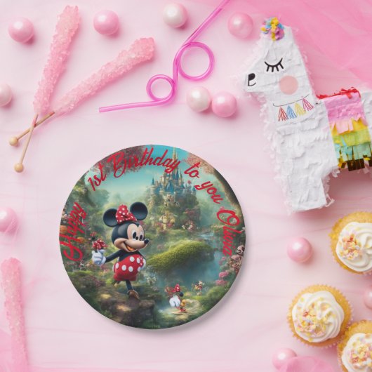 Papieren Borden, 7-inch Bord rondom papier (Feest)