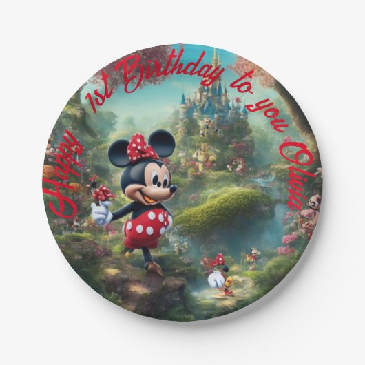 Papieren Borden, 7-inch Bord rondom papier (Voorkant)