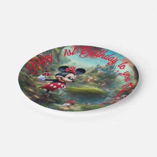 Papieren Borden, 7-inch Bord rondom papier (Gekanteld)