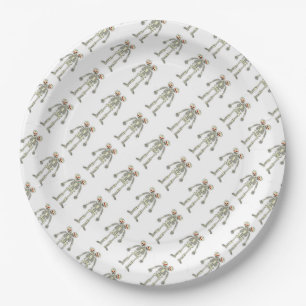 Papieren Borden 9-inch/twee verwarmde skeletten — Bordje