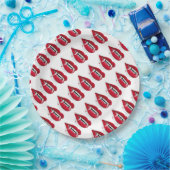 Papieren Borden 9-inch/Vampierlips Papieren Bordje (Feest)