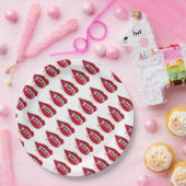 Papieren Borden 9-inch/Vampierlips Papieren Bordje (Feest)