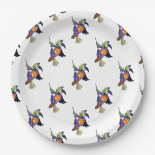 Papieren Borden 9 inch/vliegende heks Bordje