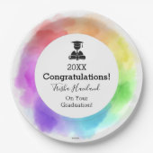 Papieren Borden Afstuderen Waterverf Kijk HAMbyWG Papieren Bordje (Voorkant)