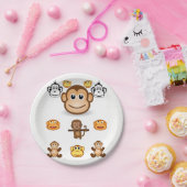 Papieren borden Apen Papieren Bordje (Feest)