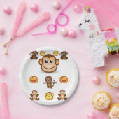 Papieren borden Apen Papieren Bordje (Feest)