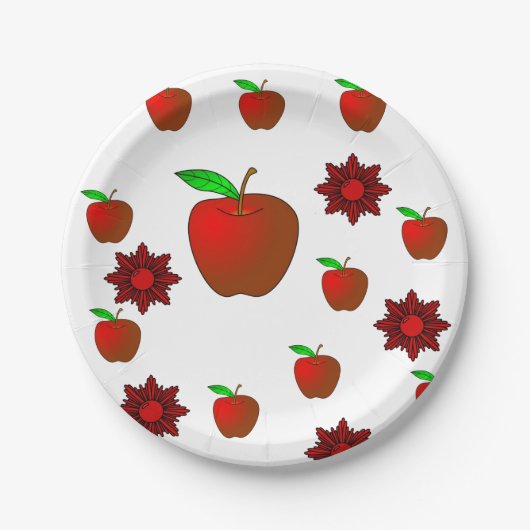 Papieren borden Appels Bordje (Voorkant)